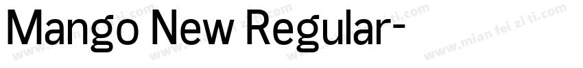 Mango New Regular字体转换